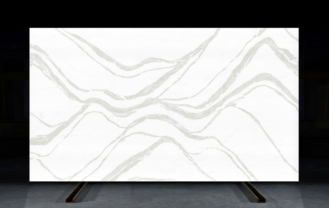 OLK7528 ビッグウェーブ 天然石風 施工業者・卸売業者向け人気クォーツストーン表面材