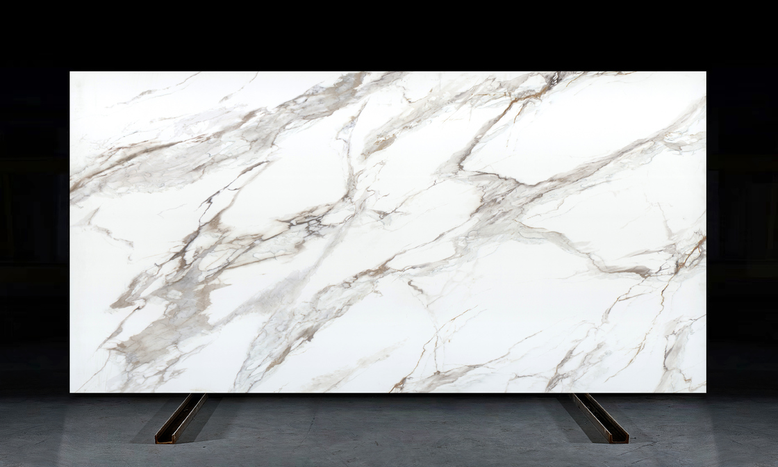 OLK1003G カラカッタ ゴールド 新品コレクション ヴァン・トゥ・フル・ボディ プリント クォーツストーン HD インクジェット印刷技術 スラブ