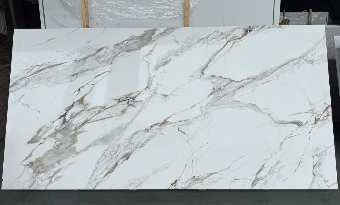 OLK1003G カラカッタ ゴールド 新品コレクション ヴァン・トゥ・フル・ボディ プリント クォーツストーン HD インクジェット印刷技術 スラブ